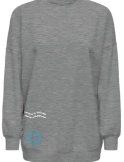 Only Pullover & Sweatshirts*ONLASHLEY L/S OVERSIZE PRINT CS SWT medium grey melange1