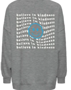 Only Pullover & Sweatshirts*ONLASHLEY L/S OVERSIZE PRINT CS SWT medium grey melange1