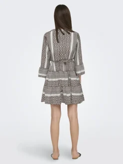 Only Kleider*ONLATHENA LIFE 3/4 SHORT DRESS WVN NOOS rose brown