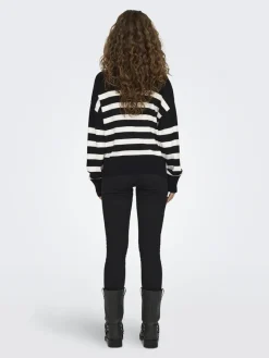 Only Pullover & Sweatshirts*ONLBARIA LS HIGHNECK CC KNT Black