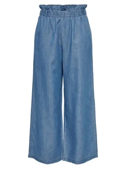 Only Hosen*ONLBEA CALY LIFE HW ELASTIC WIDE DNM BJ Medium Blue Denim