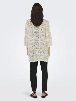 Only Pullover & Sweatshirts*ONLBEACHIE LIFE 3/4 LOOSE ONECK KNT Cloud Dancer