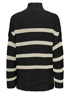 Only Pullover & Sweatshirts*ONLBELLA LIFE LS HIGH NECK KNT black2