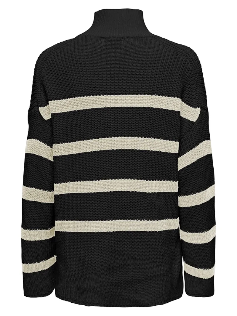 Only Pullover & Sweatshirts*ONLBELLA LIFE LS HIGH NECK KNT black2