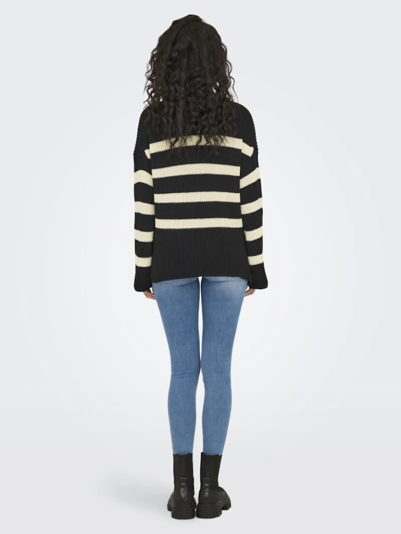 Only Pullover & Sweatshirts*ONLBELLA LIFE LS HIGH NECK KNT black2