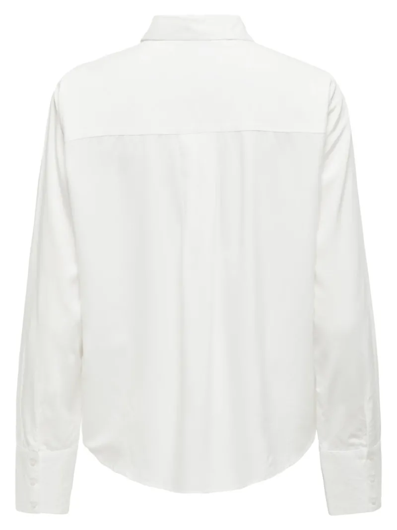 Only Blusen*ONLBERIT LIFE L/S SHIRT NOOS WVN Snow White