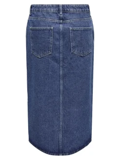 Only Röcke*ONLBIANCA MIDI SKIRT DNM REA NOOS Medium Blue Denim