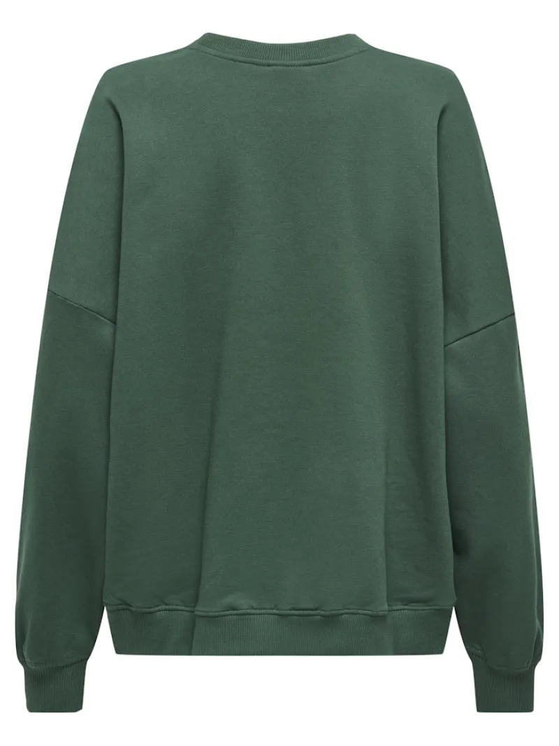 Only Pullover & Sweatshirts*ONLBILA L/S BEAR O-NECK SWT Pineneedle