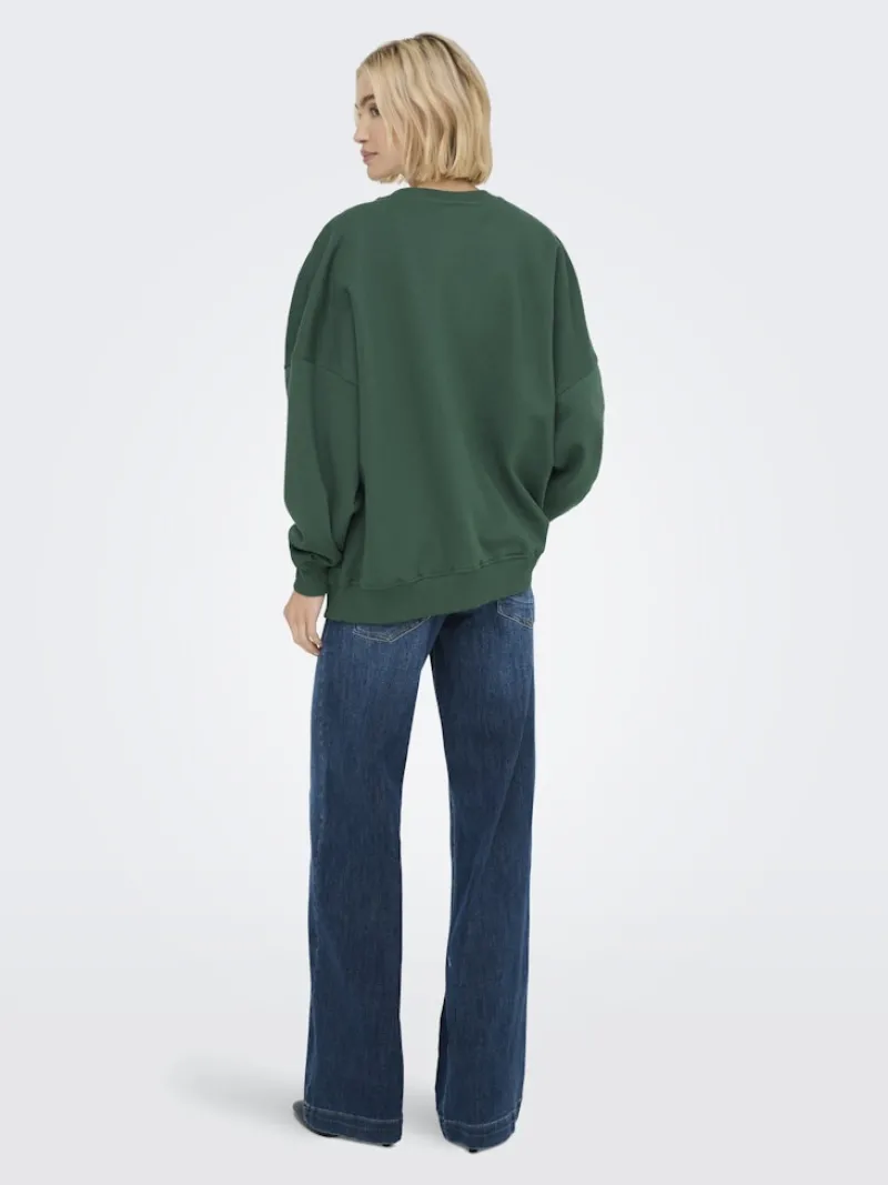 Only Pullover & Sweatshirts*ONLBILA L/S BEAR O-NECK SWT Pineneedle