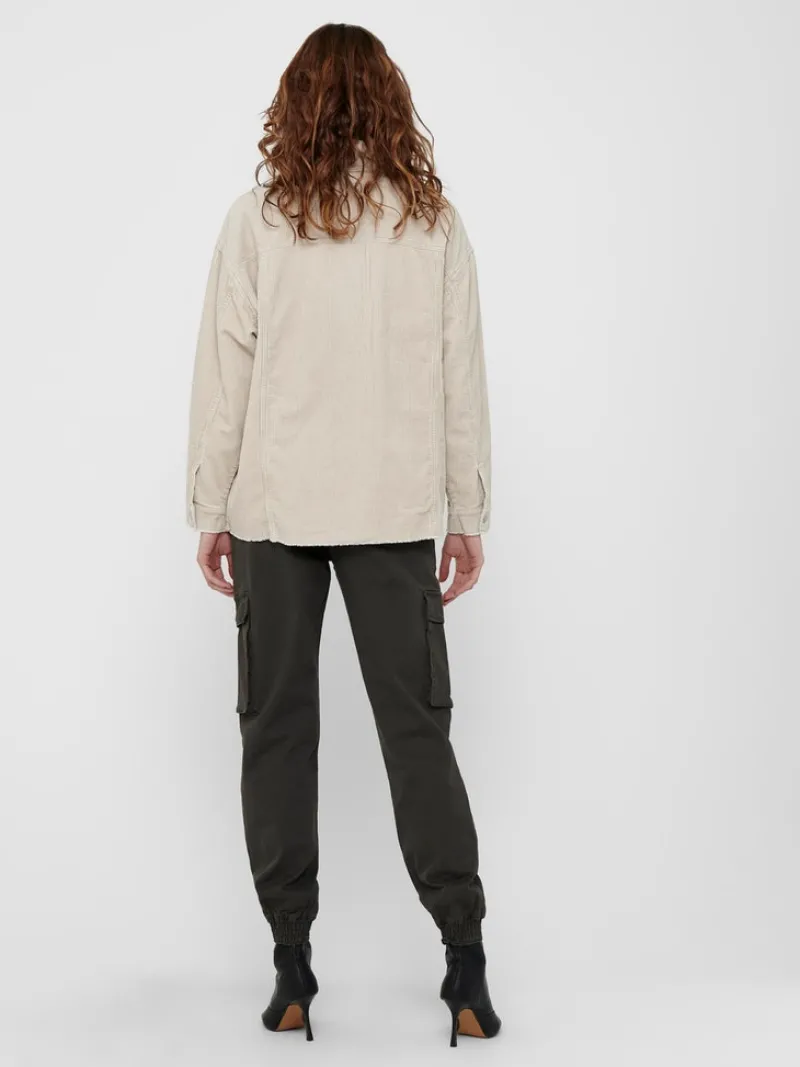 Only Jacken*ONLBITTEN CORD SHACKET PNT NOOS Silver Lining