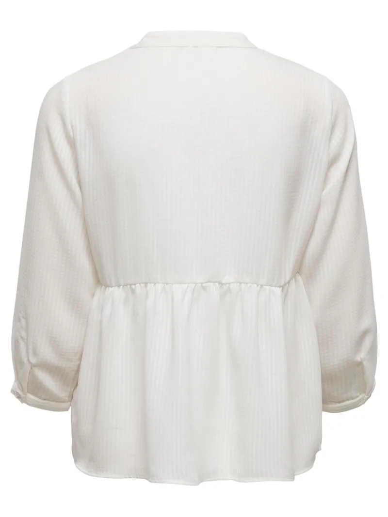 Only Blusen*ONLBLOOM 3/4 TOP NOOS WVN Cloud Dancer