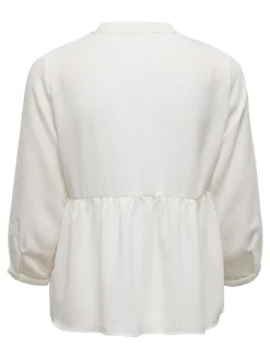 Only Blusen*ONLBLOOM 3/4 TOP NOOS WVN Cloud Dancer