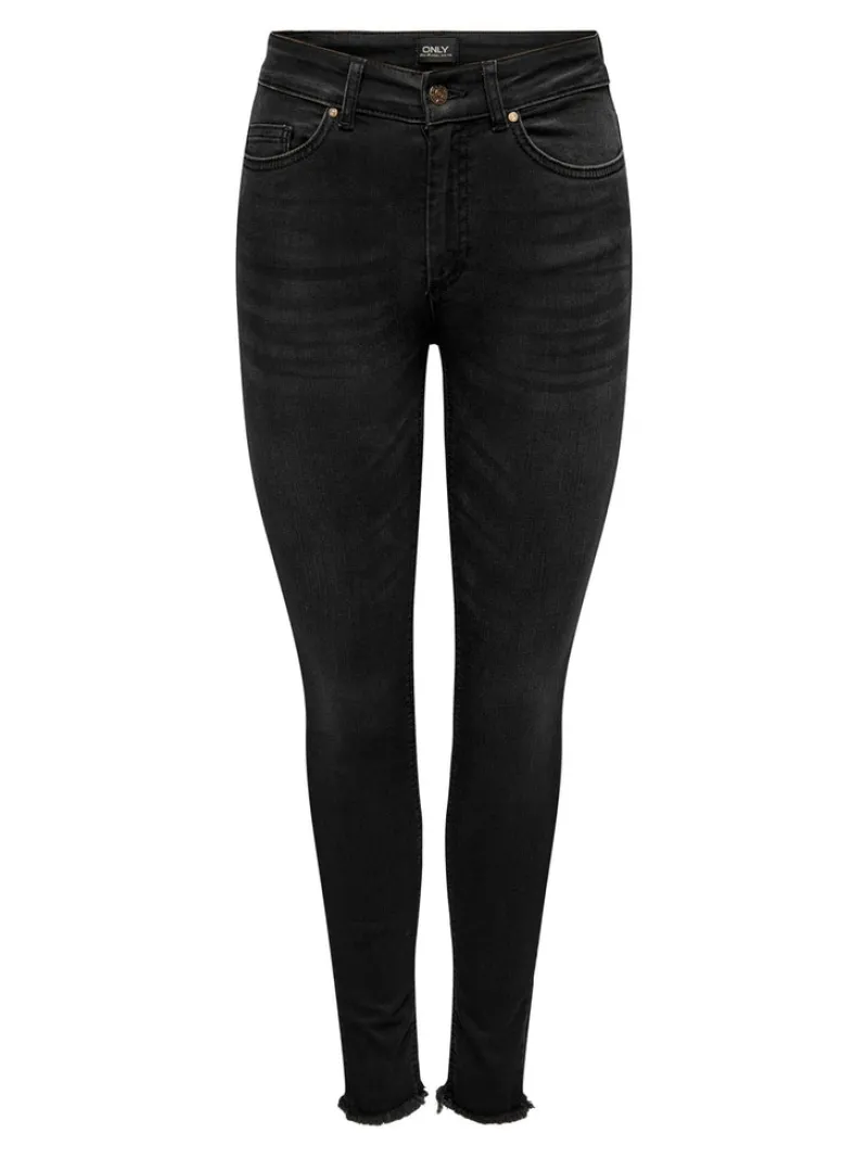 Only Jeans*ONLBLUSH HW SK ANK RW DNM REA005 Washed Black