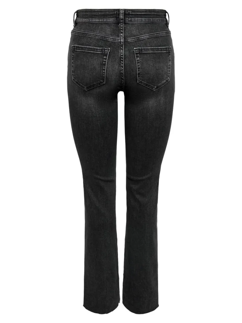 Only Jeans*ONLBLUSH HW SLIT FLR RW DNM REA109 NOOS Black Denim