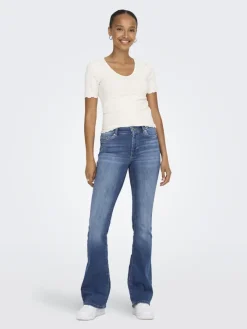 Only Jeans*ONLBLUSH MID FLARED DNM REA1319 NOOS Medium Blue Denim