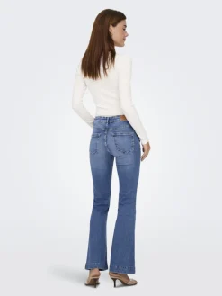 Only Jeans*ONLBLUSH MID RETROFLARED DNM DIA550 NOOS Medium Blue Denim