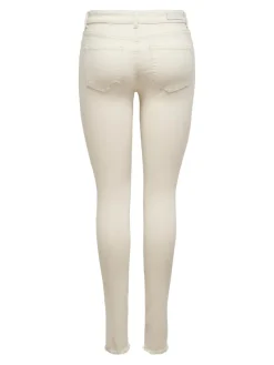 Only Jeans*ONLBLUSH MID SK AK RW DNM DOT019 NOOS ecru