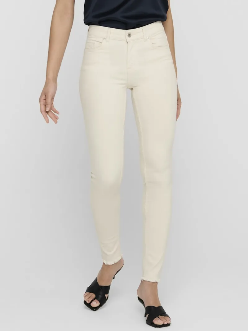 Only Jeans*ONLBLUSH MID SK AK RW DNM DOT019 NOOS ecru