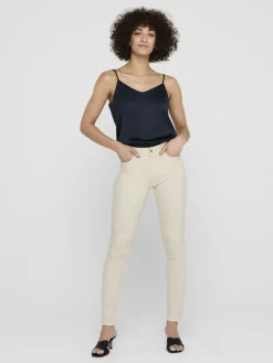 Only Jeans*ONLBLUSH MID SK AK RW DNM DOT019 NOOS ecru