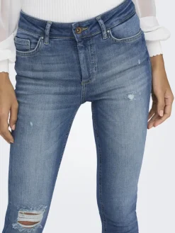 Only Jeans*ONLBLUSH MID SK AK RW DT DNM REA221 NOOS Dark Medium Blue Denim