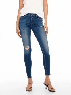 Only Jeans*ONLBLUSH MID SK AK RW DT DNM REA221 NOOS Dark Medium Blue Denim