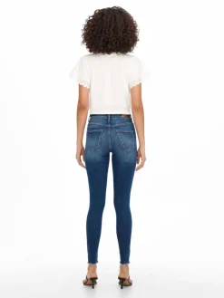 Only Jeans*ONLBLUSH MID SK AK RW DT DNM REA221 NOOS Dark Medium Blue Denim