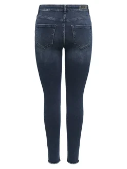 Only Jeans*ONLBLUSH MID SK ANK RW DNM REA409 NOOS blue black denim