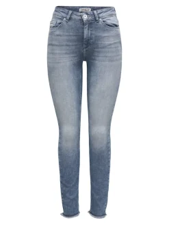 Only Jeans*ONLBLUSH MID SK ANK RW DNM REA158 special blue grey denim