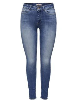 Only Jeans*ONLBLUSH MID SK ANK RW DNM REA1319 NOOS Medium Blue Denim