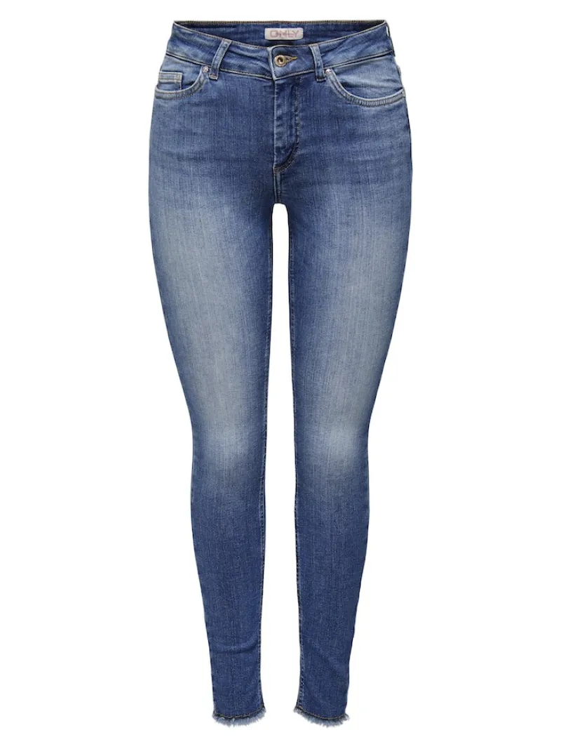 Only Jeans*ONLBLUSH MID SK ANK RW DNM REA1319 NOOS Medium Blue Denim