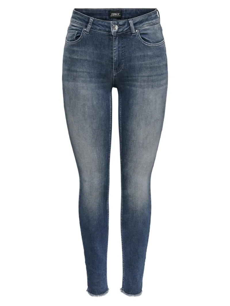 Only Jeans*ONLBLUSH MID SK ANK RW DNM REA422 NOOS special blue grey denim