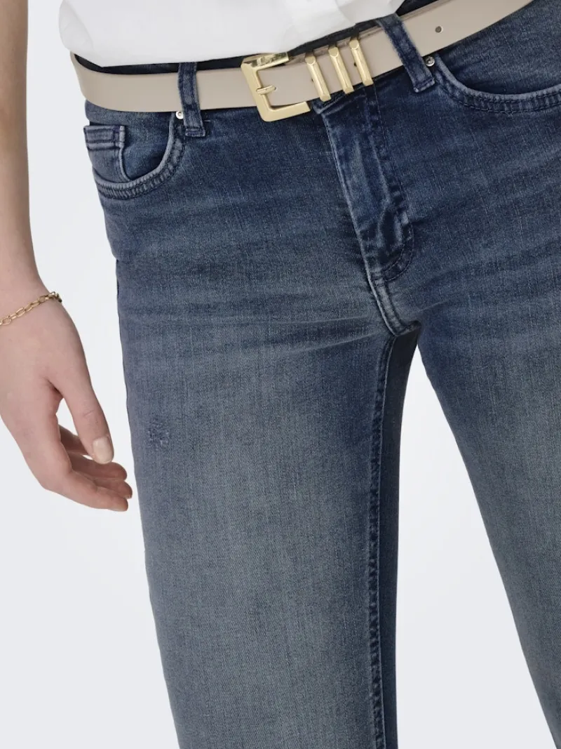 Only Jeans*ONLBLUSH MID SK ANK RW DNM REA422 NOOS special blue grey denim