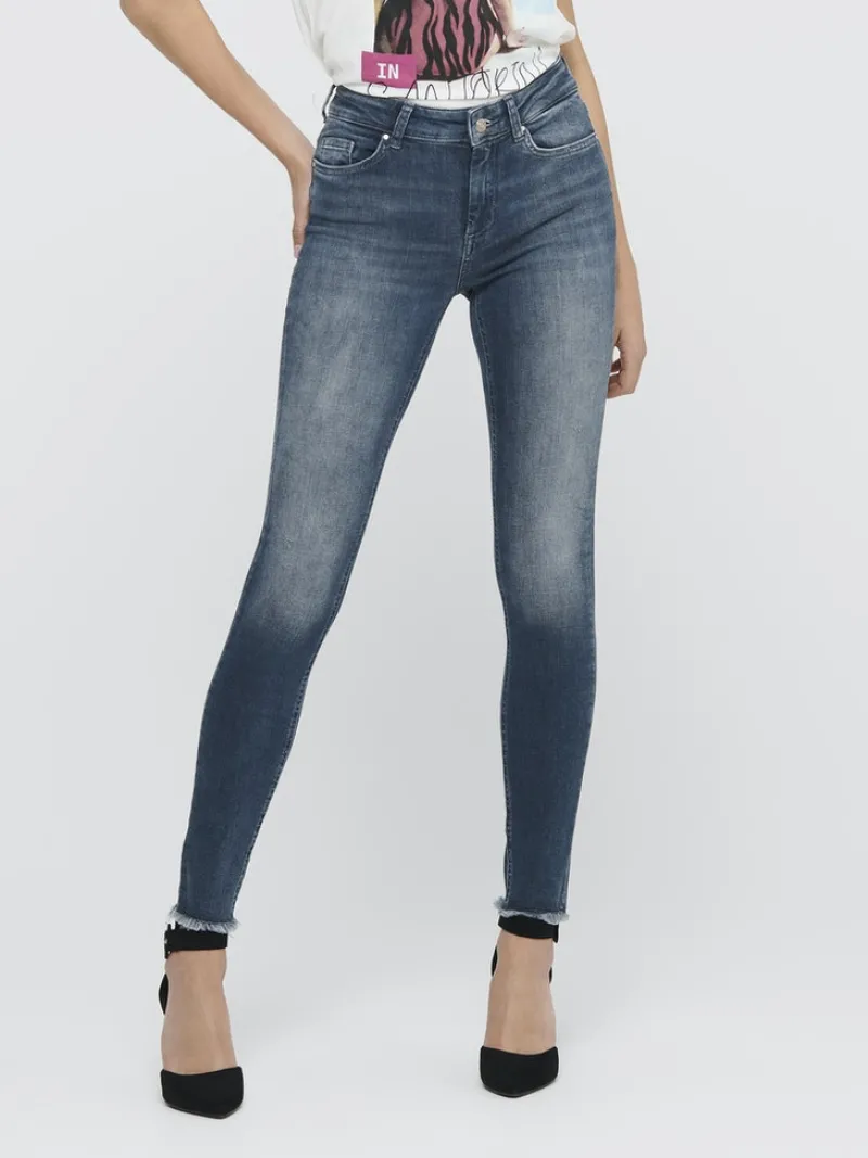 Only Jeans*ONLBLUSH MID SK ANK RW DNM REA422 NOOS special blue grey denim