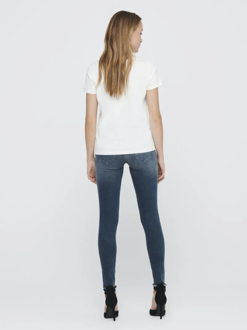 Only Jeans*ONLBLUSH MID SK ANK RW DNM REA422 NOOS special blue grey denim