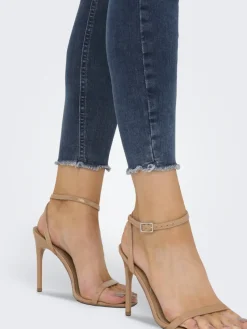 Only Jeans*ONLBLUSH MID SK ANK RW DNM REA422 NOOS special blue grey denim