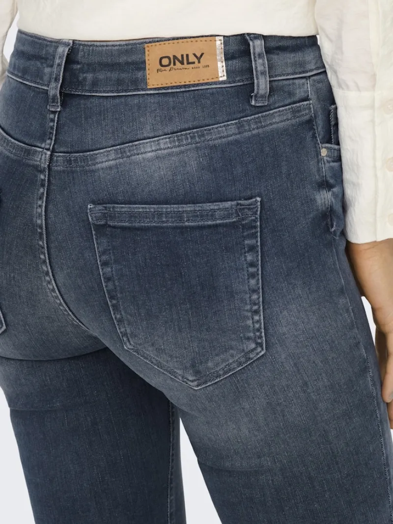 Only Jeans*ONLBLUSH MID SK ANK RW DNM REA422 NOOS special blue grey denim