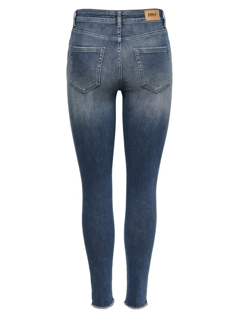 Only Jeans*ONLBLUSH MID SK ANK RW DNM REA422 NOOS special blue grey denim