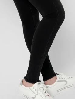 Only Jeans*ONLBLUSH MID SK ANK RW DNM REA1099 NOOS Black Denim