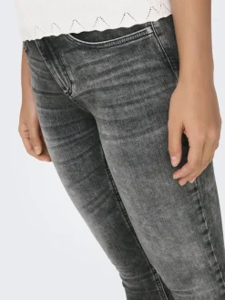 Only Jeans*ONLBLUSH MID SK ANKLE RW DNM DOT227 NOOS Dark Grey Denim