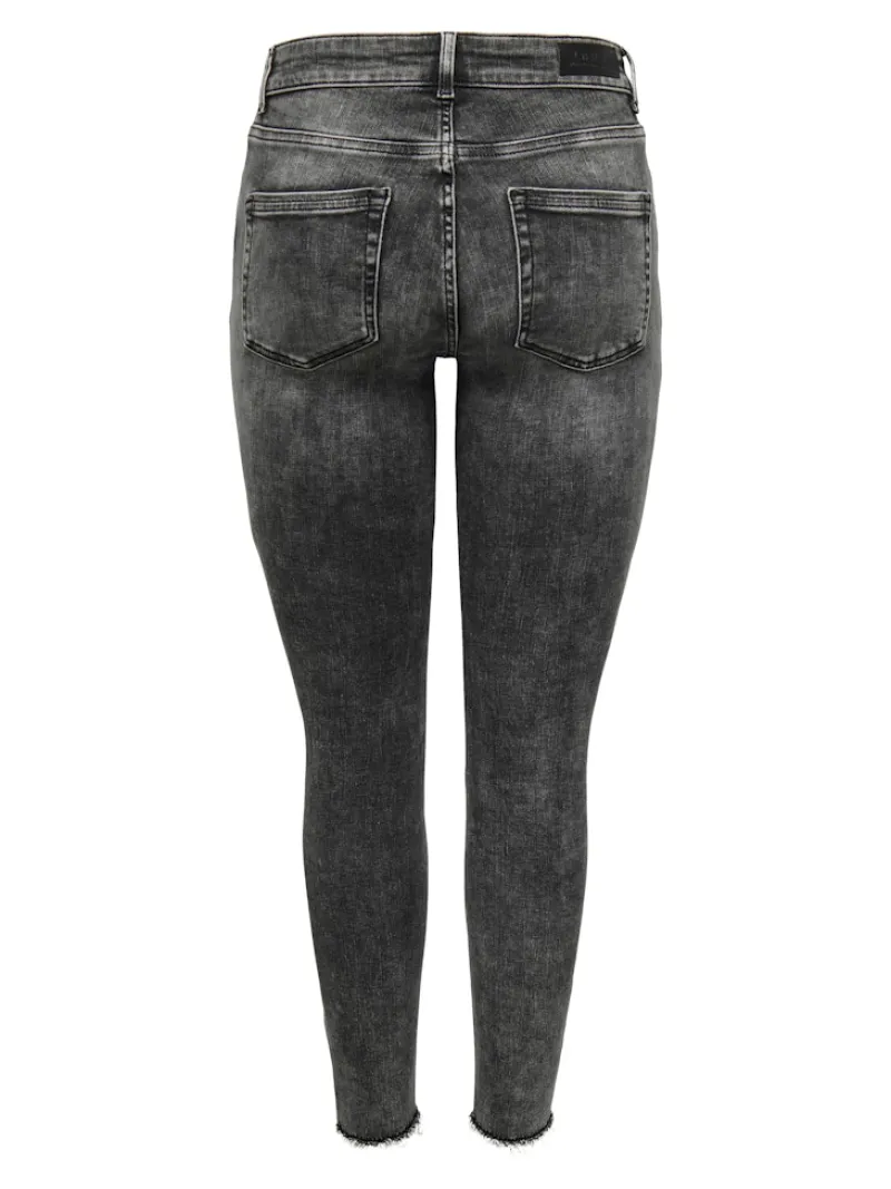 Only Jeans*ONLBLUSH MID SK ANKLE RW DNM DOT227 NOOS Dark Grey Denim