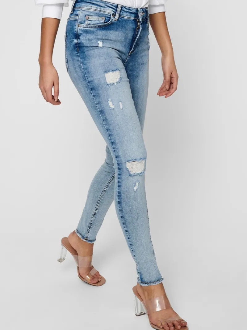 Only Jeans*ONLBLUSH MID SK RW AK DT DNM REA213 NOOS Light Blue Denim