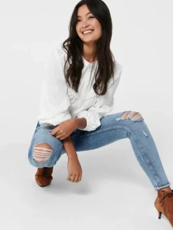 Only Jeans*ONLBLUSH MID SK RW AK DT DNM REA213 NOOS Light Blue Denim