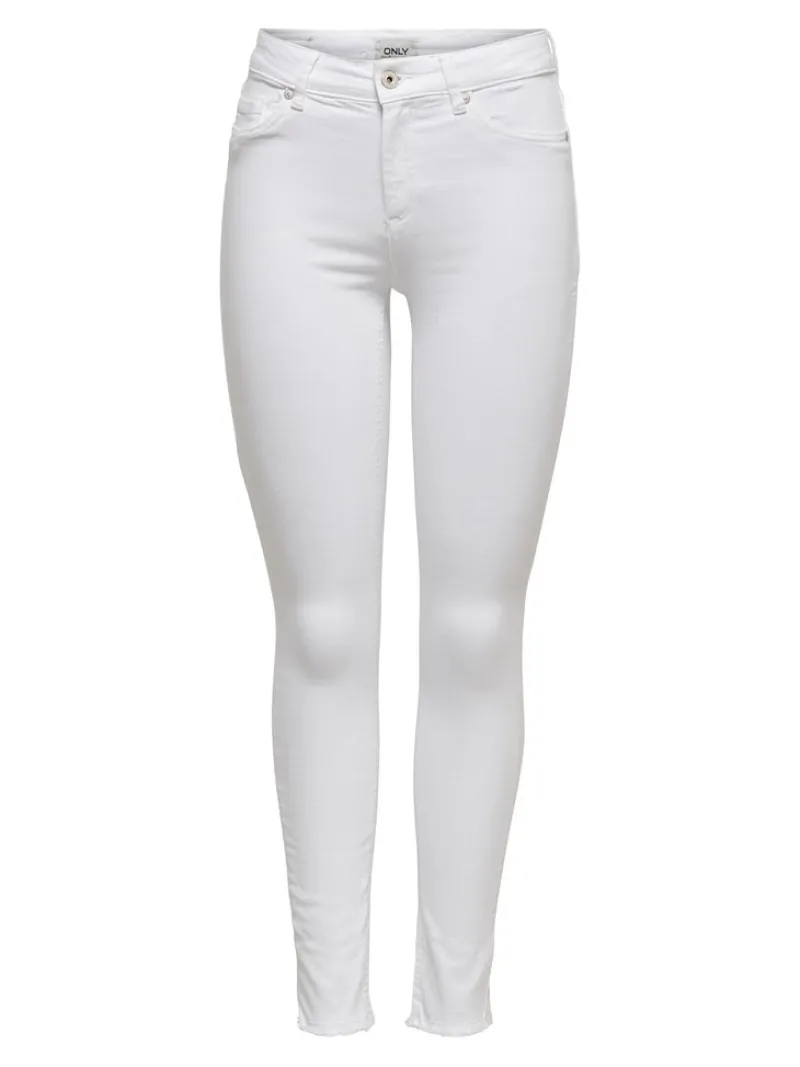 Only Jeans*ONLBLUSH MID SK RW ANK DNM REA0730 NOOS white