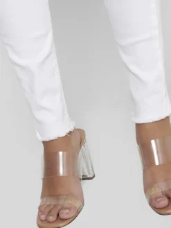 Only Jeans*ONLBLUSH MID SK RW ANK DNM REA0730 NOOS white