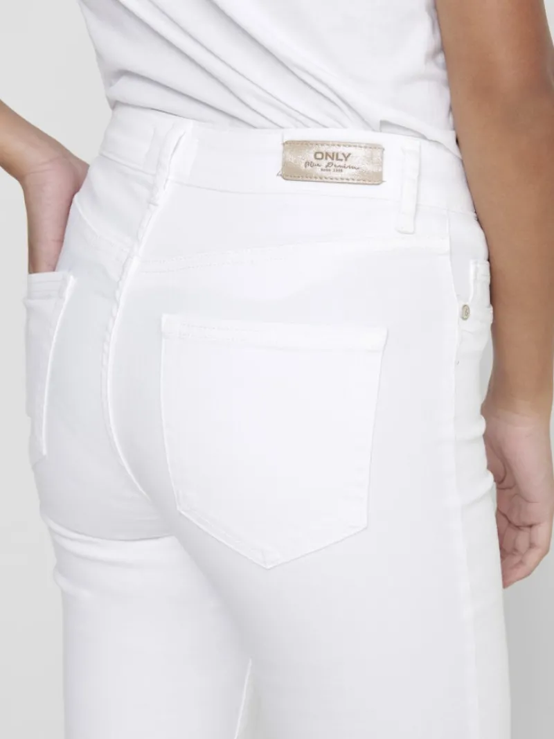 Only Jeans*ONLBLUSH MID SK RW ANK DNM REA0730 NOOS white