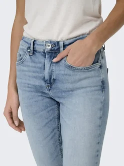 Only Jeans*ONLBLUSH MID SKIN ANK RW DNM CRO349 NOOS light medium blue denim