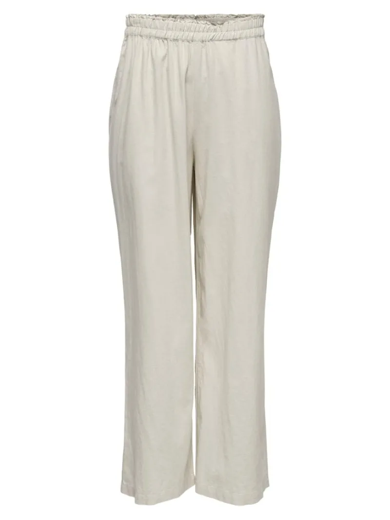 Only Hosen*ONLBRUXELLES HW LINEN BLEN PANT PNT NOOS moonbeam