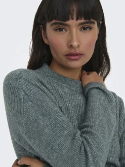 Only Pullover & Sweatshirts*ONLCAMILLA O-NECK L/S PULLOVER NOOS KNT Balsam Green