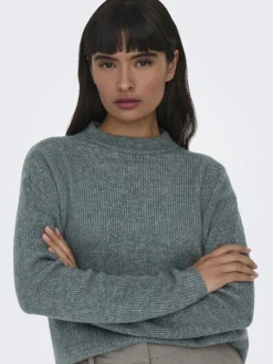 Only Pullover & Sweatshirts*ONLCAMILLA O-NECK L/S PULLOVER NOOS KNT Balsam Green