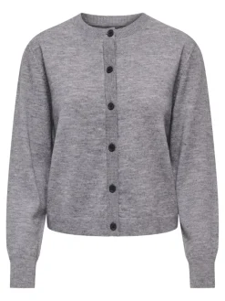 Only Pullover & Sweatshirts*ONLCAMILLE BASIC L/S CARDIGAN KNT NOOS Medium Grey Melange